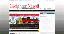 Desktop Screenshot of creightonnews.com