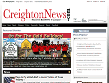 Tablet Screenshot of creightonnews.com